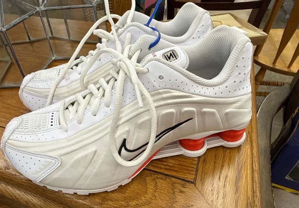 Nike Shox White Sneakers Athletic Shoes